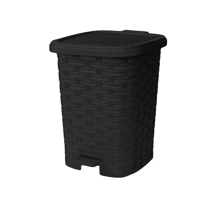 Papelera Rattan Negro