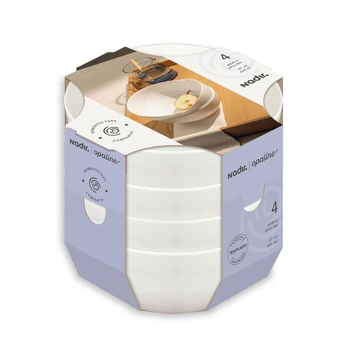 Bowl Cristar Opaline 27 Oz Blanco