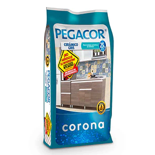 Pegacor cerámico gris Bulto x 25 Kg