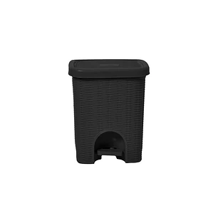 Papelera Mimbre de 6 L Negro