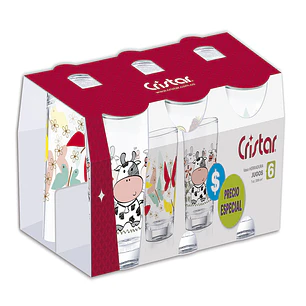 Vaso Herraduras Jugos 8 Canastilla x 6 Und