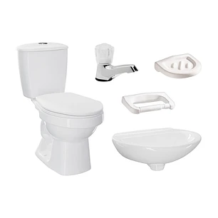 Combo Laguna con Lavamanos Milano Blanco