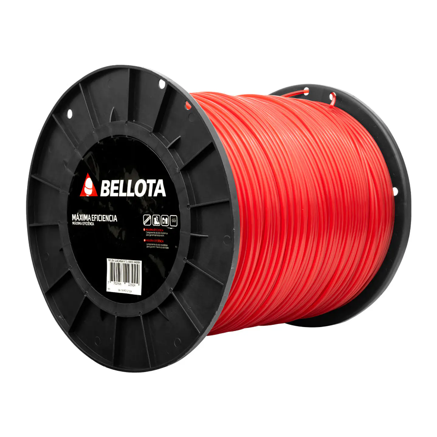 Nylon corta césped rojo 400 mt