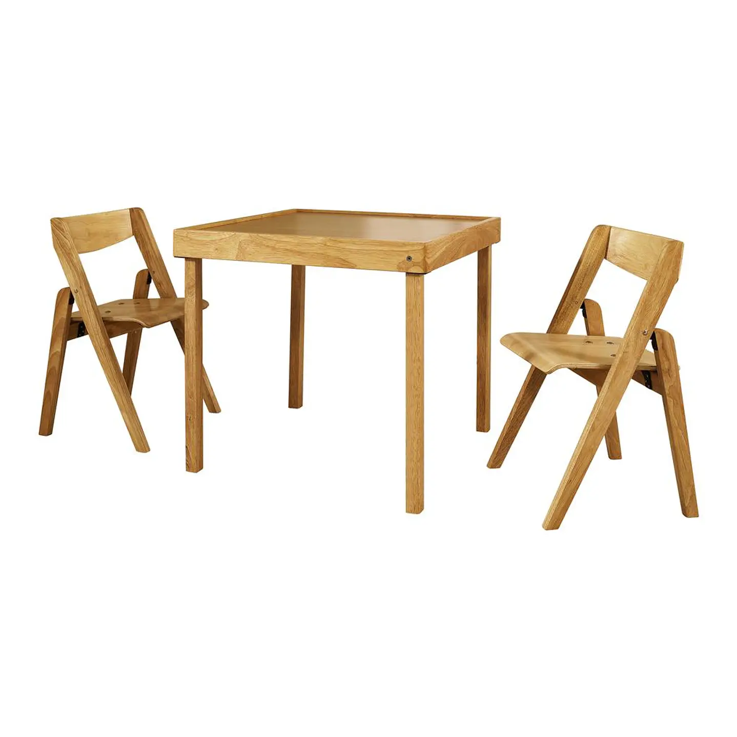 Stakmore Set de Comedor y Sillas Plegable Niños 3 Pzas