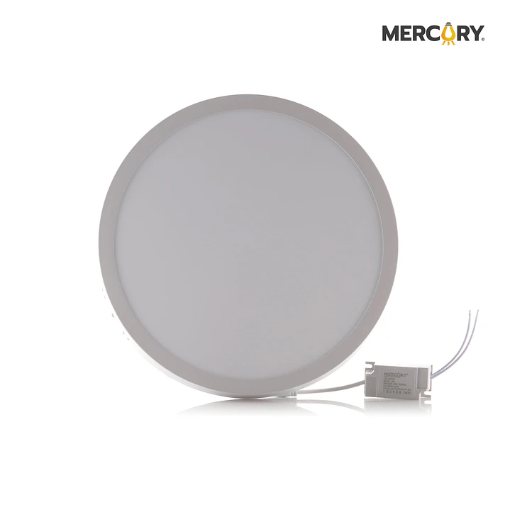 Panel LED de 24 W 10 Blanco Redondo Sobreponer x 1 Unid