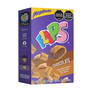 Flips Cereal con Relleno Sabor a Chocolate 640 g