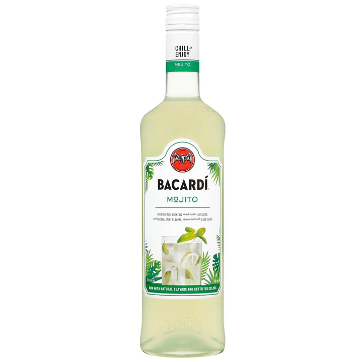 Bacardi Cóctel de Ron Mojito Premium 750 mL