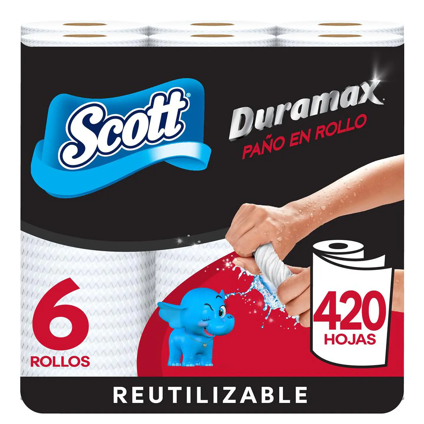 Scott Duramax Toallas Cocina Reutilizables 6 Unid 70 Hojas