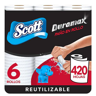 Scott Duramax Toallas Cocina Reutilizables 6 Unid 70 Hojas