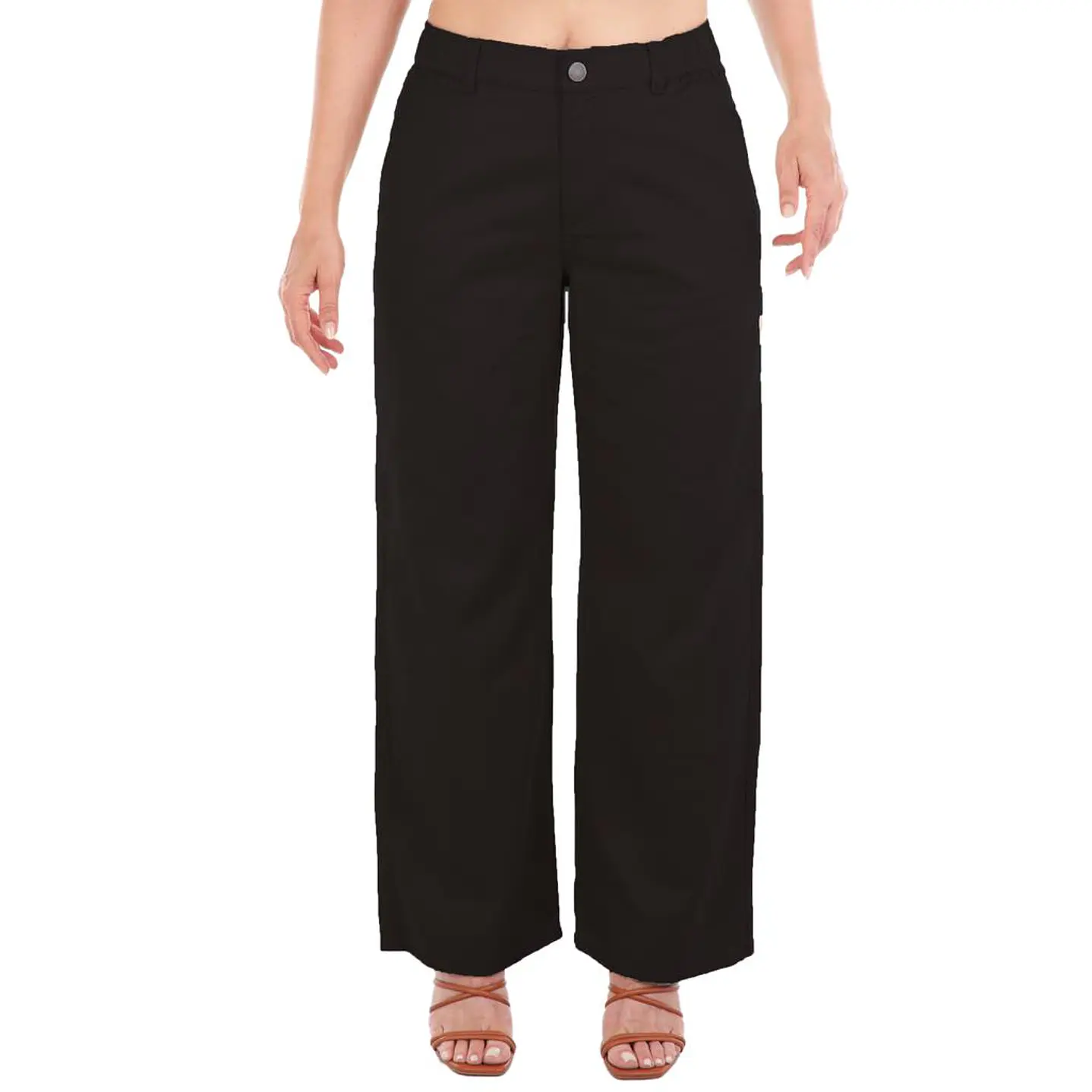 Lagoom Pantalón Straight con Resorte Parcial Cintura Mujer