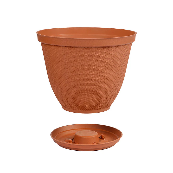 Matera Redonda Red Rafia de 3 Cm Terracota