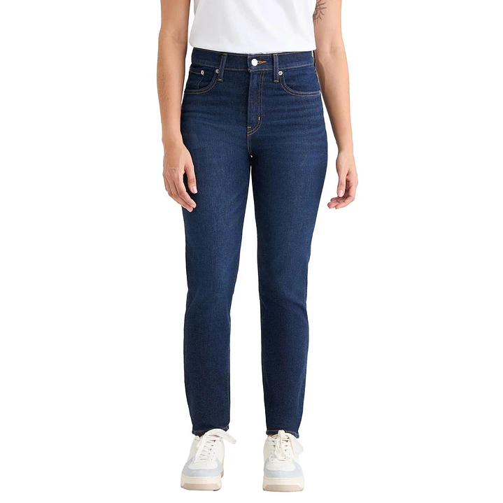 Levis 724 Jean Mujer de Tiro Alto y Corte Recto Azul Oscuro