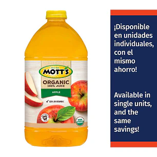 Motts Jugo de Manzana 100% sin Azúcar Añadida 3.78 L