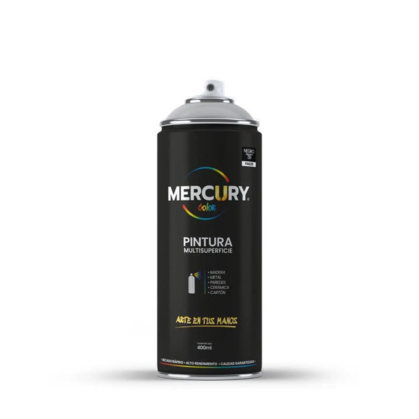 Pintura en Aerosol Mercury 400 ML Negro Brillante