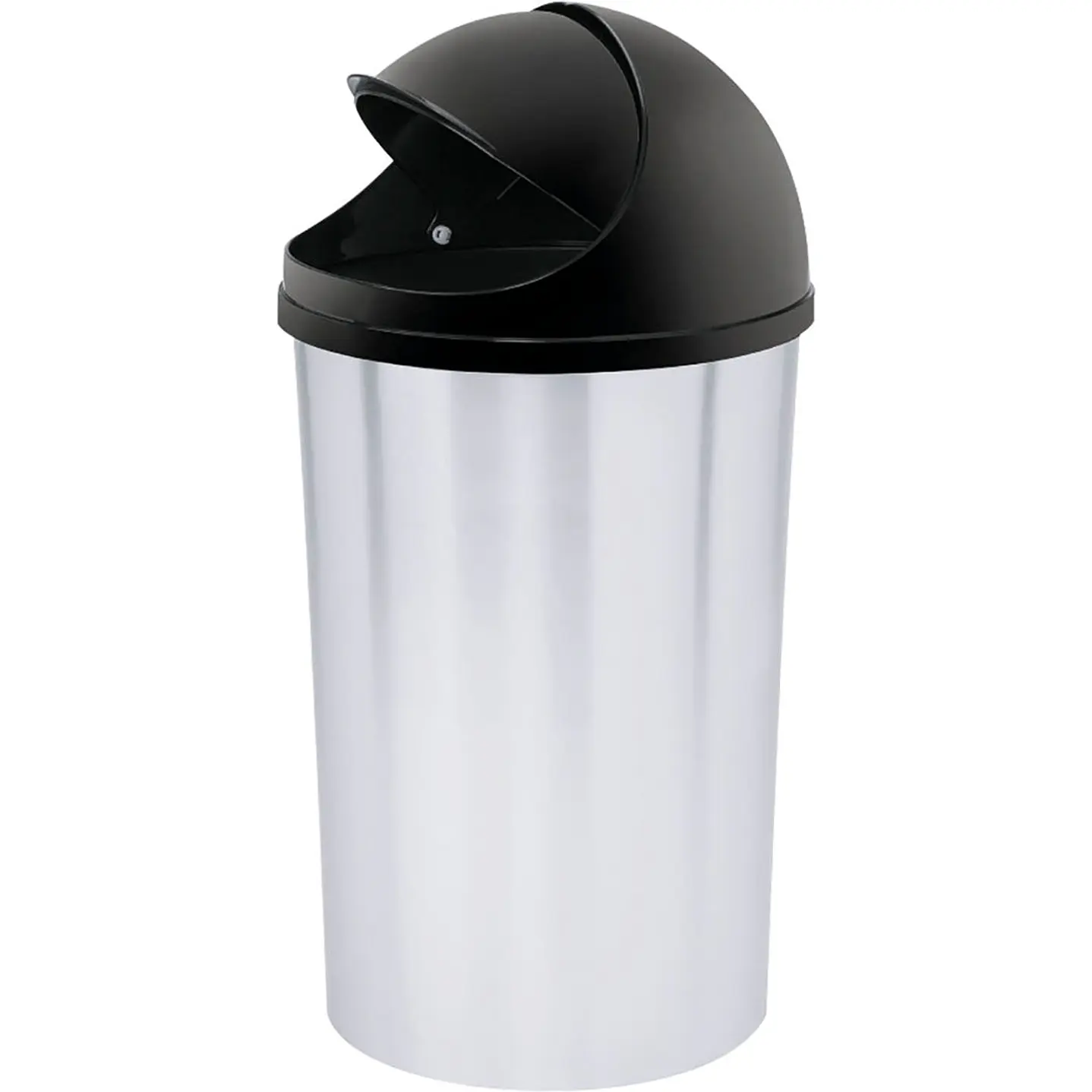 Papelera Tapa Móvil 5 L Metalizada