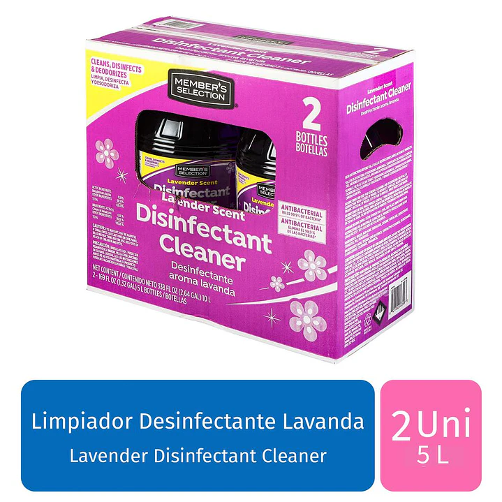 Members Selection Limpiador Aroma Lavanda 2 Unid 5 L