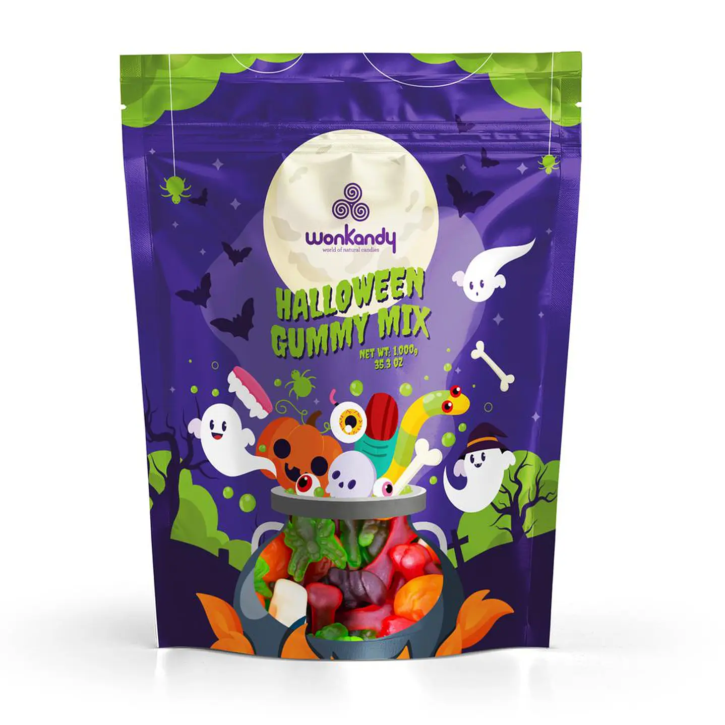 Wonkandy Mix de Gomitas de Halloween 1 kg