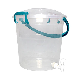 Balde Fantasía con Canilla 15 L Transparente Azul