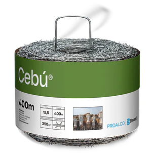 Púas cebú Calibre 12.5 X 400 mts
