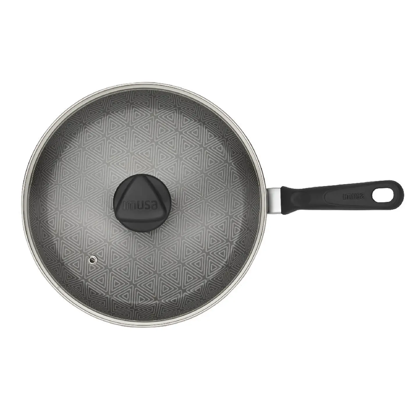 Sartén Antiadherente 24 cm IMUSA Talent con Tapa de Vidrio