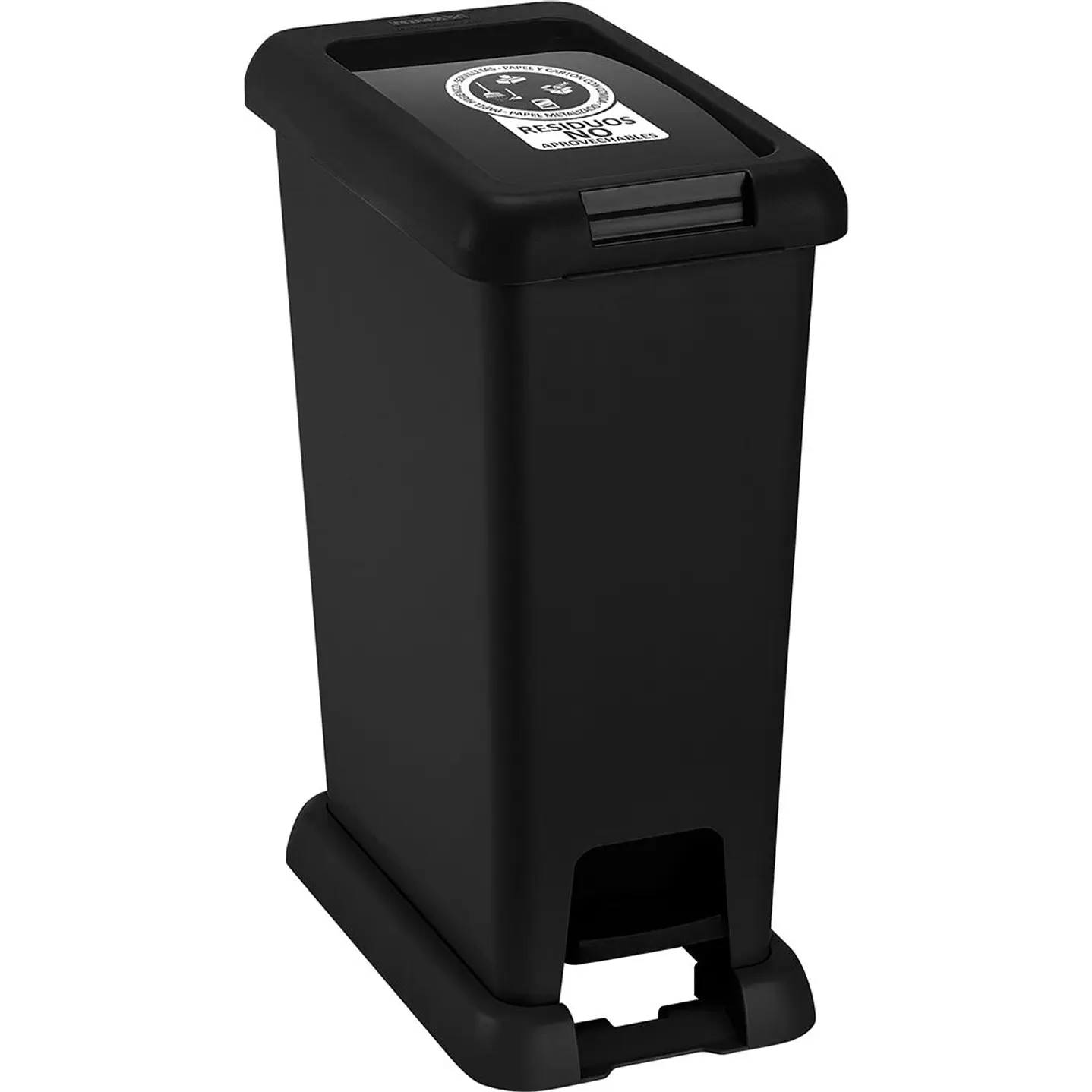 Basurero Pedal 35 L Negro