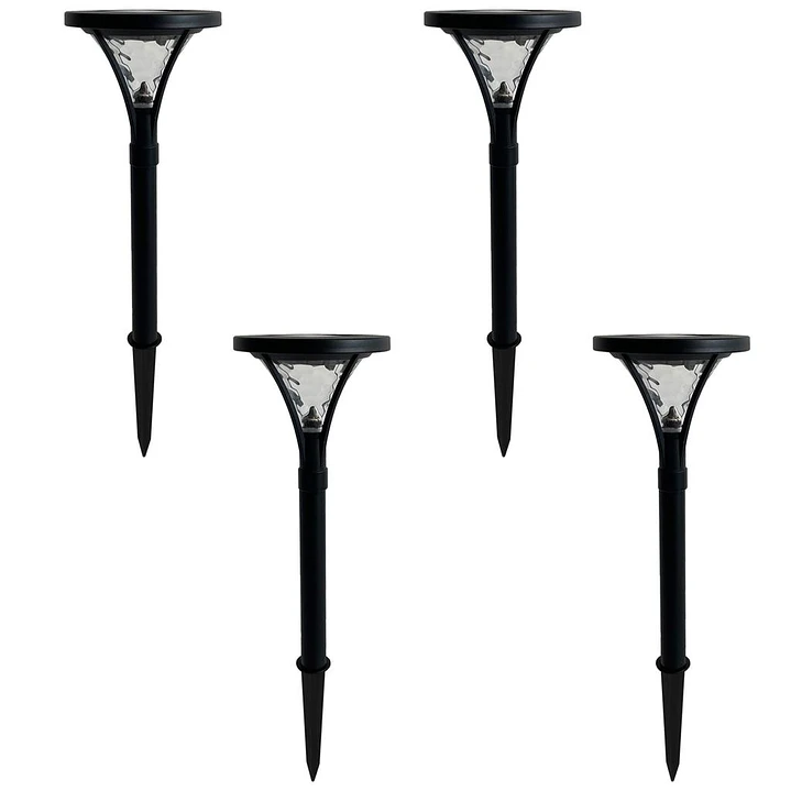 Smartyard Luces LED Solares en Negro Grafito 4 Pzas