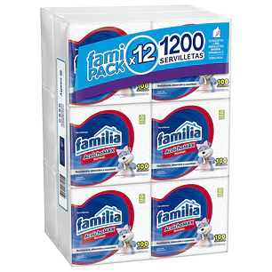 Familia Servilleta Acolchamax Normal 12 Paq 100 Unid