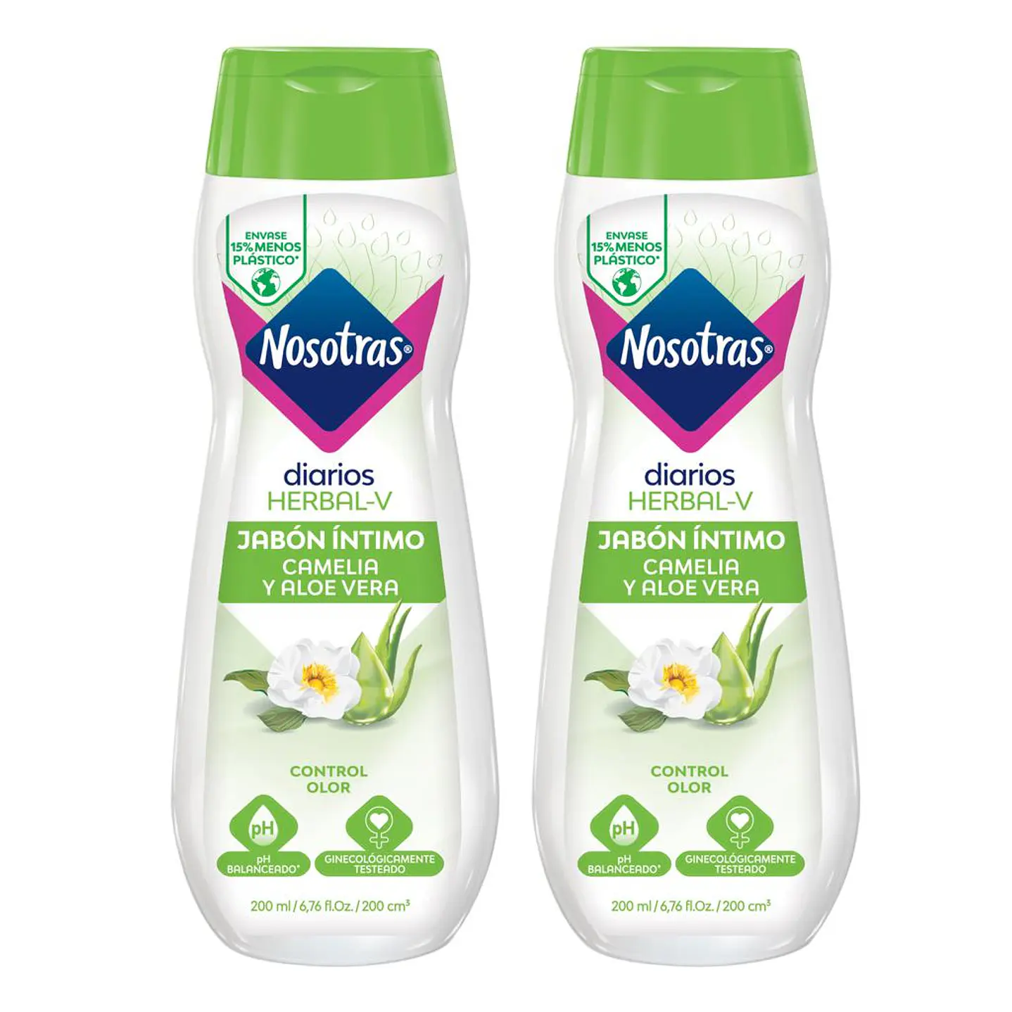 Nosotras Jabón Intimo 2 Unid 200 mL