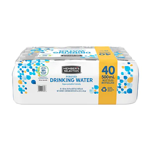 Members Selection Agua Purificada 40 Unid 500 mL