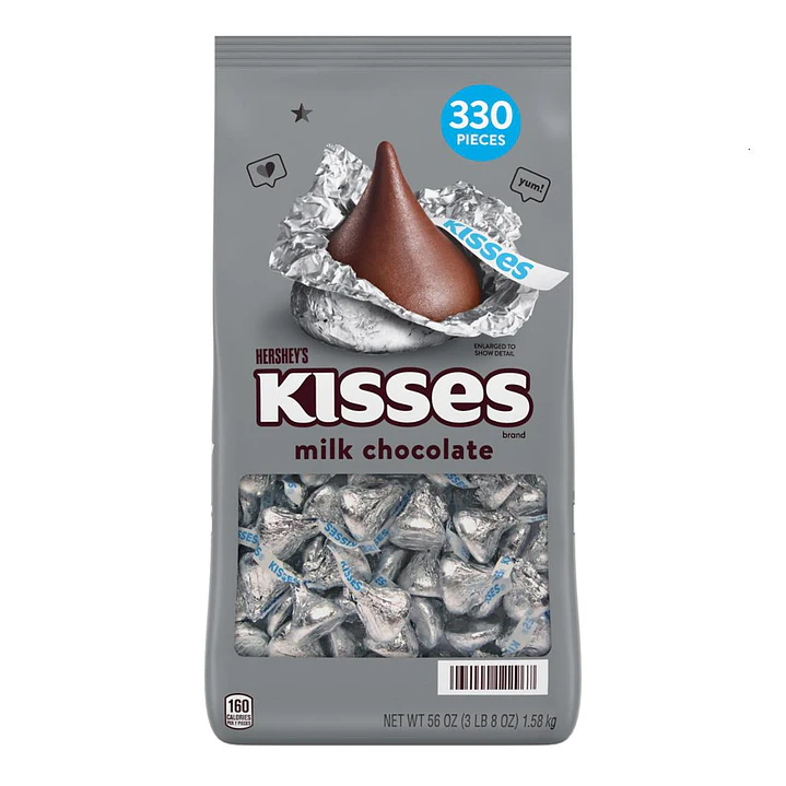 Hersheys Caramelos de Chocolate Kisses 1.58 kg