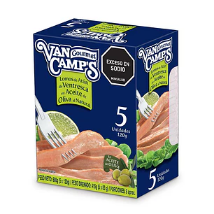 Van Camps Filetes de Atún de Ventresca 5 Unid 120 g