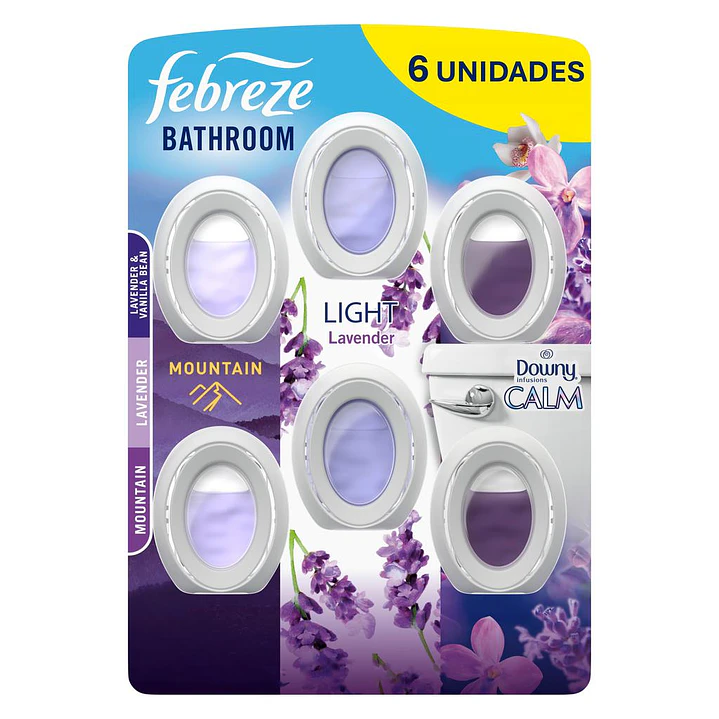 Febreze Bathroom Aromatizante 6 Unid 7.4 mL