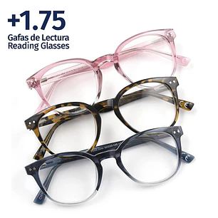 Foster Grant +1.75 Gafas de Lectura Clansy Lola 3 Unid