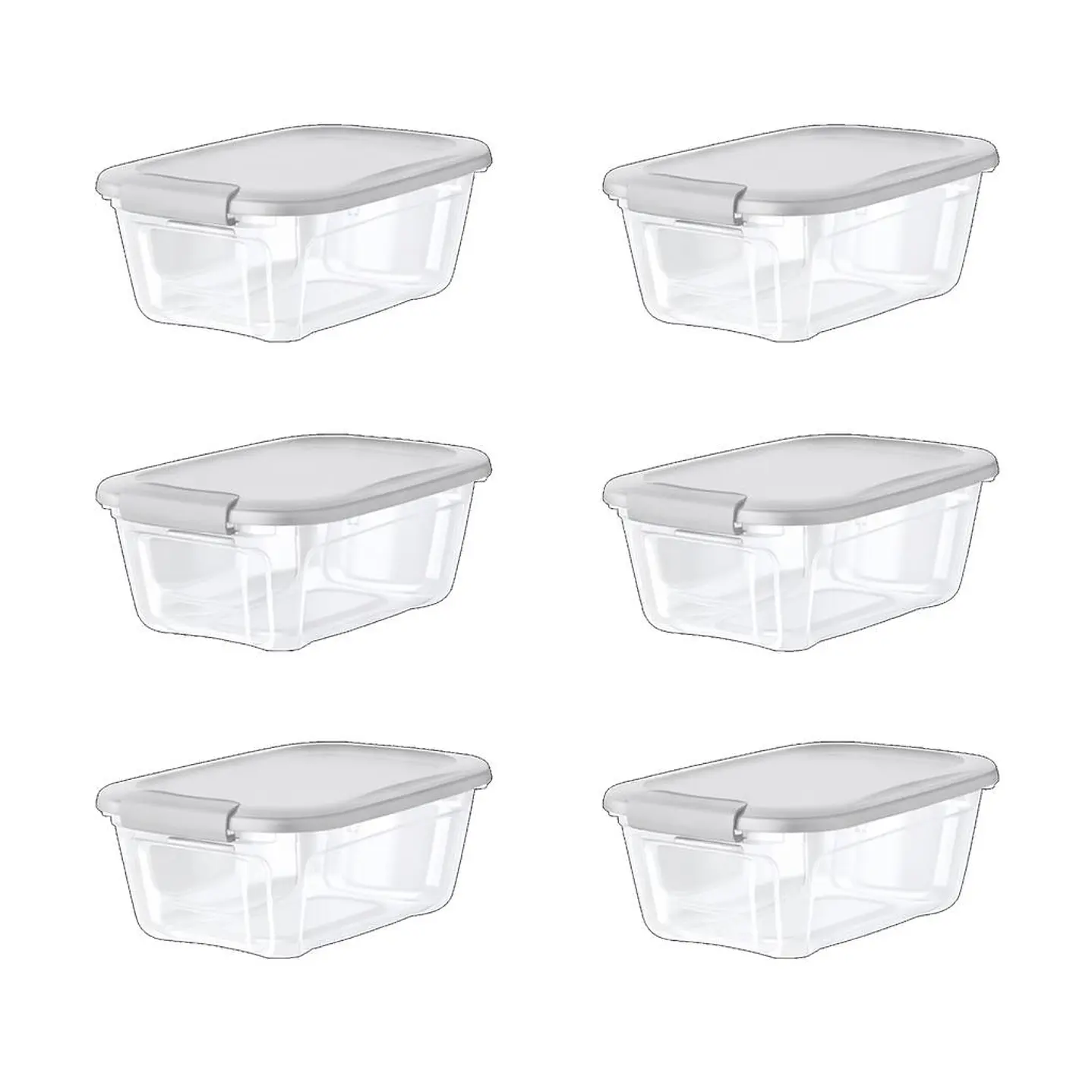 Bella Storage Solution Caja con Tapa Almacenamiento 6 Unid