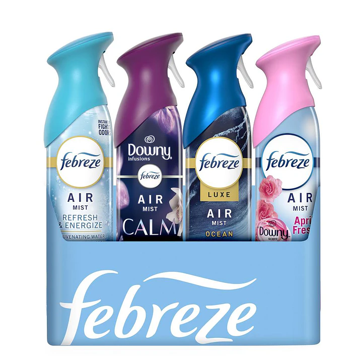 Febreze Ambientador en Aerosol Fragancias 4 Unid 230 g