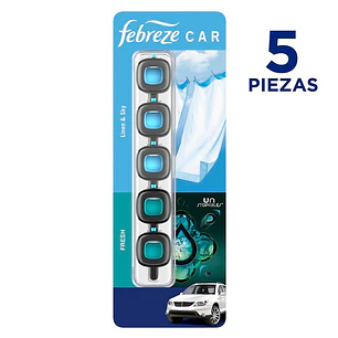 Febreze Car Aromatizante Carros Control Intensidad 5 Unid
