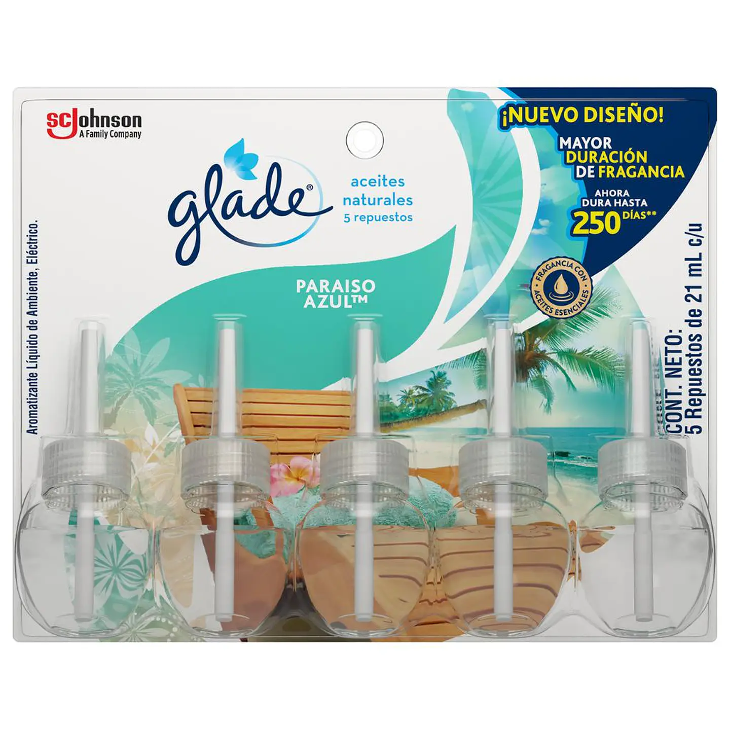 Glade Repuesto Aceite 5 Unid 21 mL