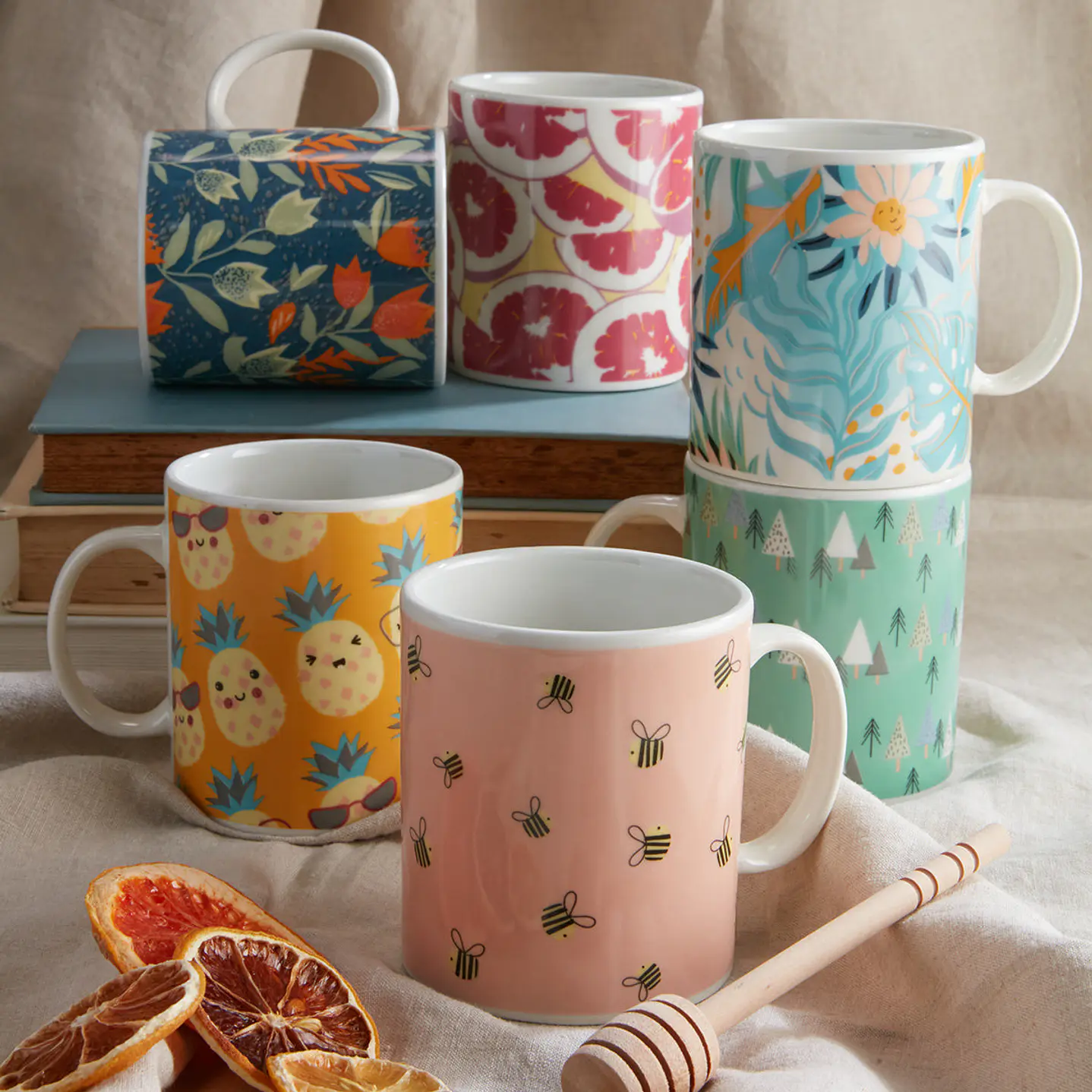 Mug de 318.9 cc diseño flora x