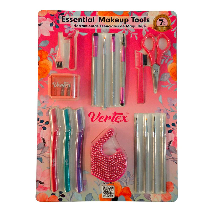 Vertex Set de Maquillaje con Esenciales de Belleza 10 Pzas