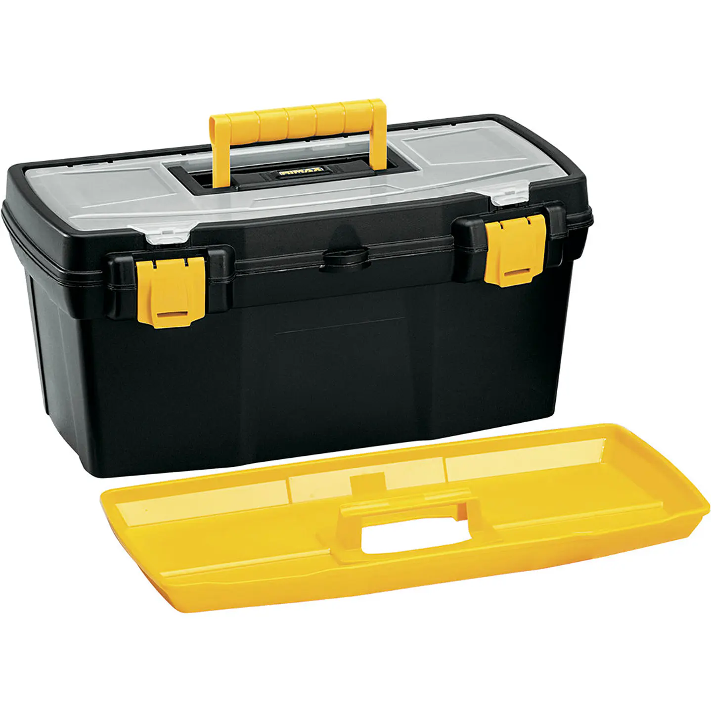 Caja Herramientas 19 Pulg Tapa Panal Apilable Negro