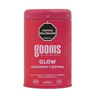 Gooms Glow Gomitas Colágeno Biotina Sabor Red Berries 300 g