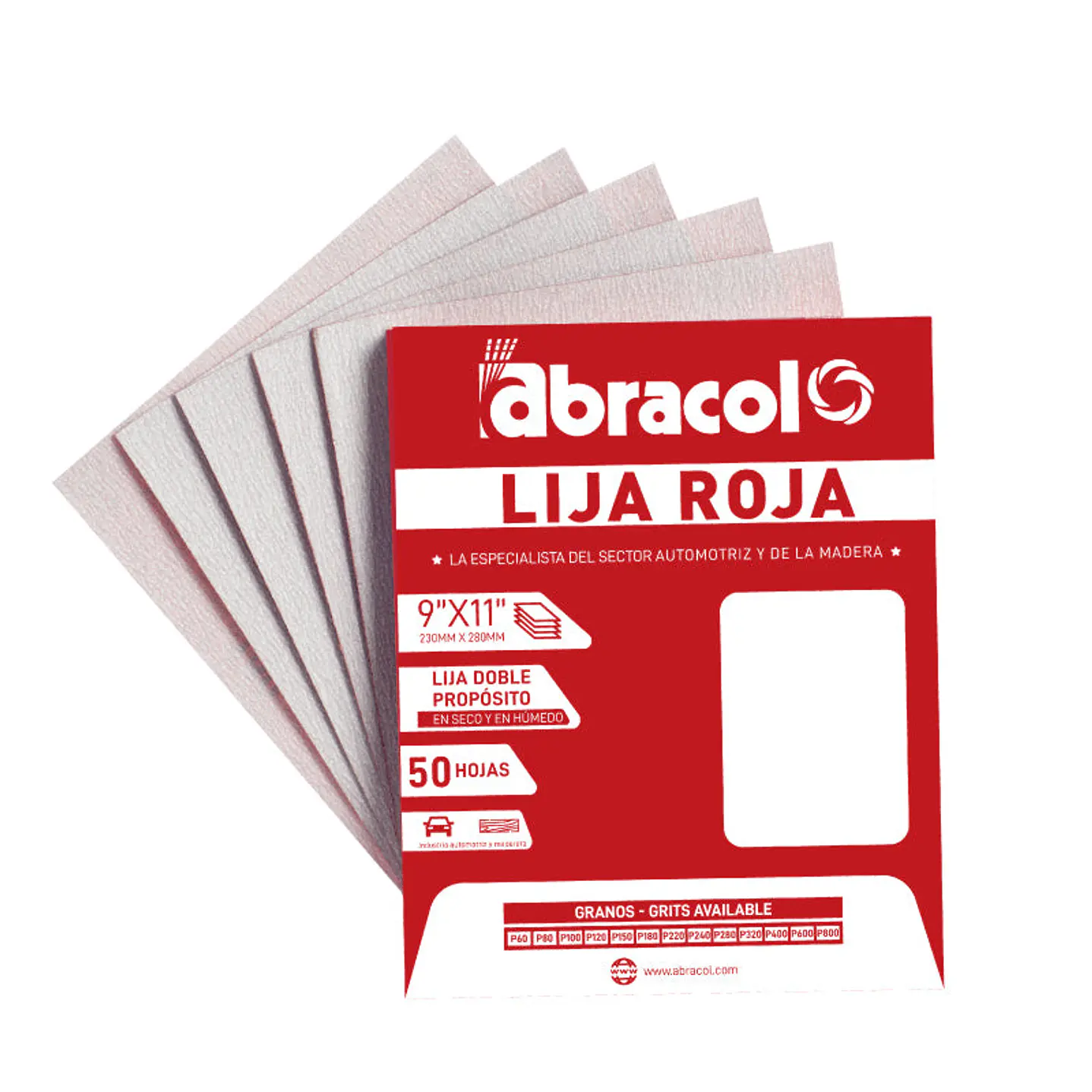 Lija Roja Abracol 100 9 x 11