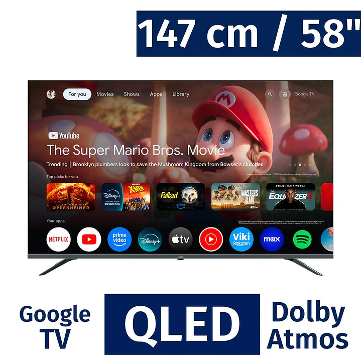 JVC 147 Pulg Smart 4K QLED Pro Google TV L