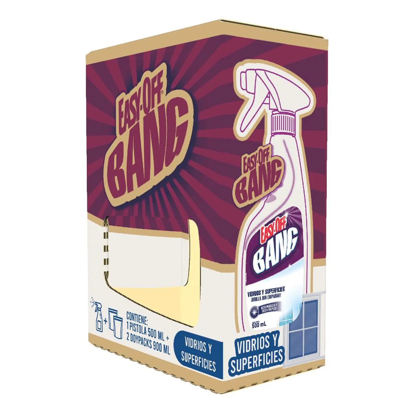 Easy Off Bang Limpia 2 Unid 900 mL + 1 Pistola 500 mL