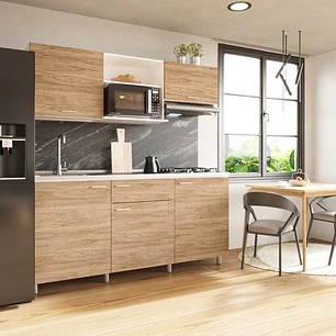 Cocina Montana 1.80 Lado Izquierdo 4 Puestos Maple Fluens