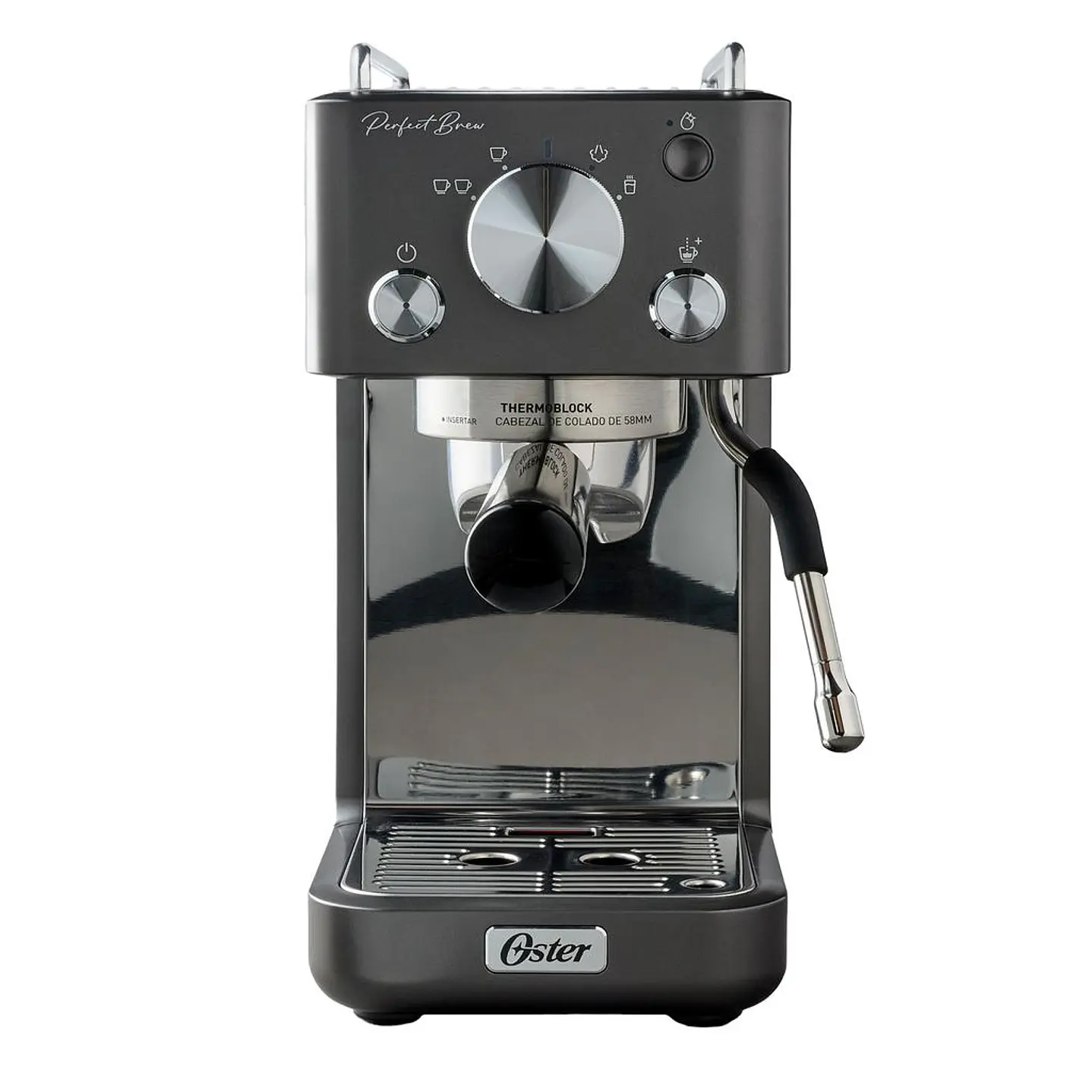 Oster Cafetera Espresso Molino Espumador Leche