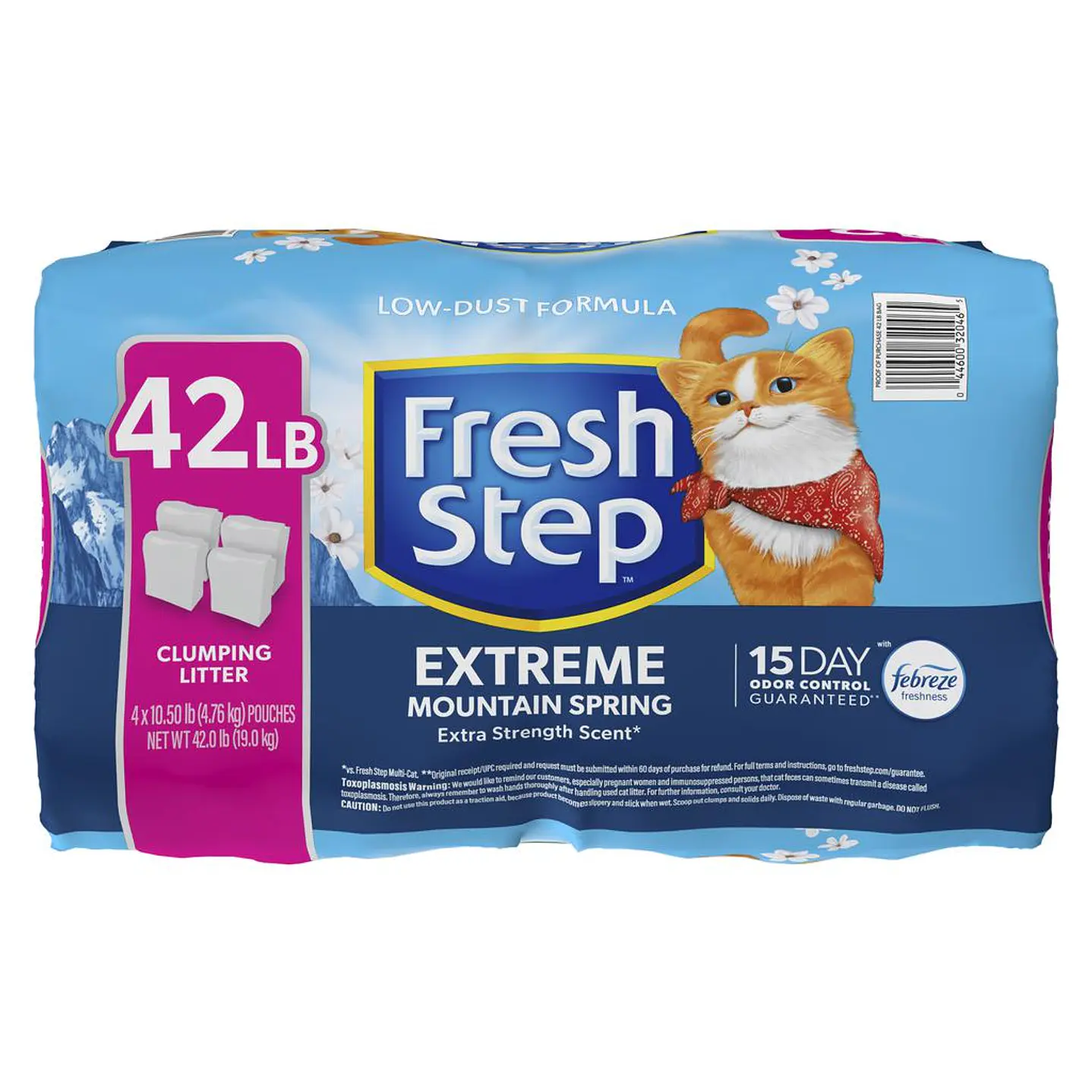 Fresh Step Arena Gatos Control Olores Fragancia 4 Unid 19 kg