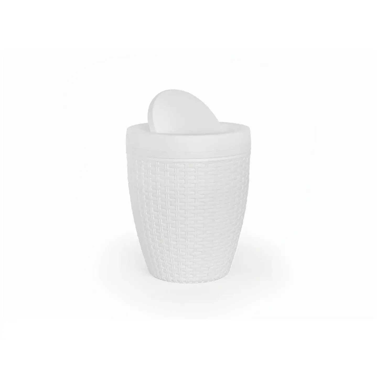 Papelera Rattan Orion Blanco