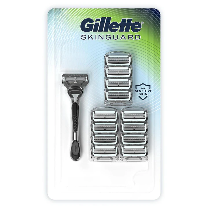Gillette SkinGuard Máquina Afeitar Piel 13 Cartuchos + Mango
