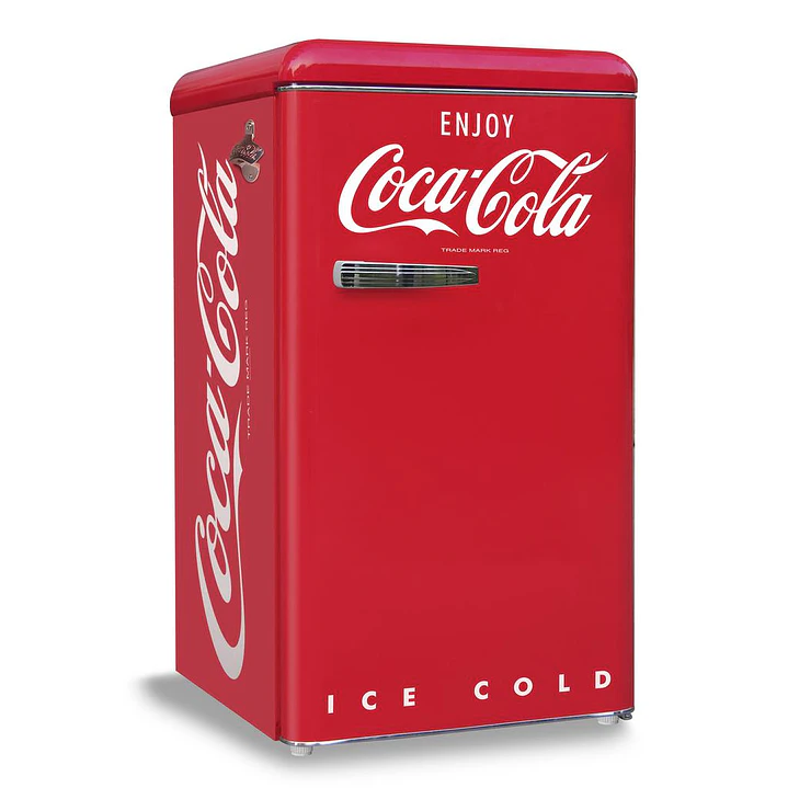Coca Cola Refrigerador Retro Puerta Sencilla 85 L 3 cu ft